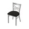 Holland Bar Stool Co 620 Catalina 18" Chair with Anodized Nickel Finish and Canter Espresso Seat 62018AN003 - alternate 1
